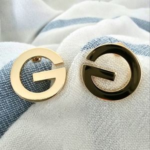 Gold Plated G Designer Style Stud Earrings  | 2 Available